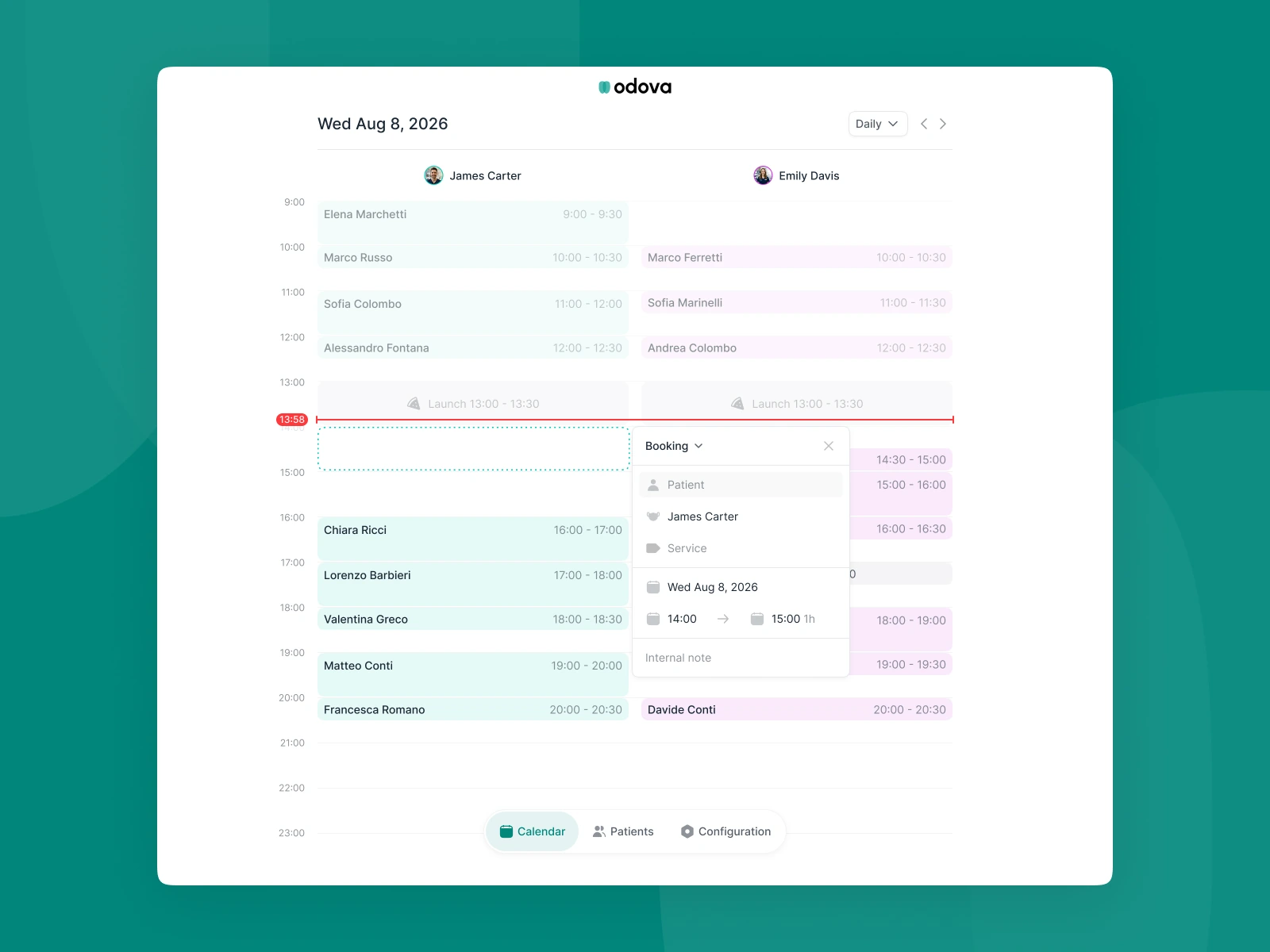 Odova clinic management platform